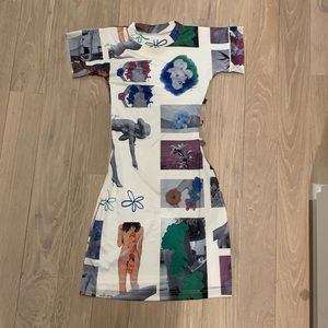 With Jean Mini Dress